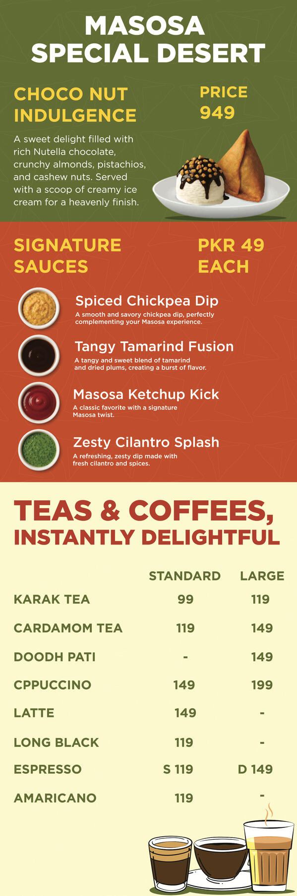 Special Masosas - Menu